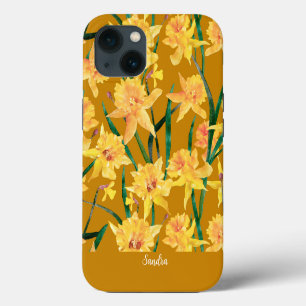 Etui iPhone 13 Motif jonquille d'été personnalisé