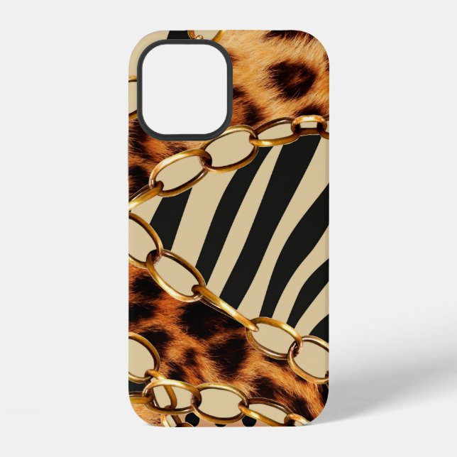 Coque iPhone Motif léopard, Imprimé léopard, Impression animale (Verso)