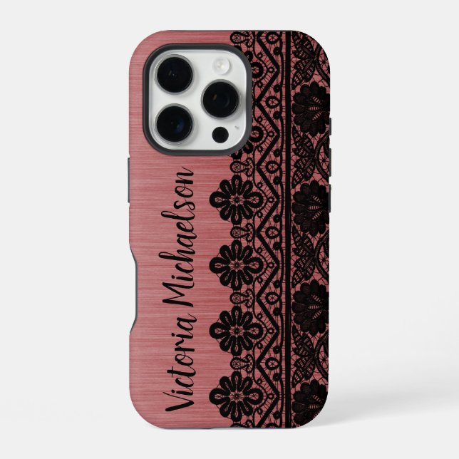 Coque iPhone Motif léopard rose (Verso)