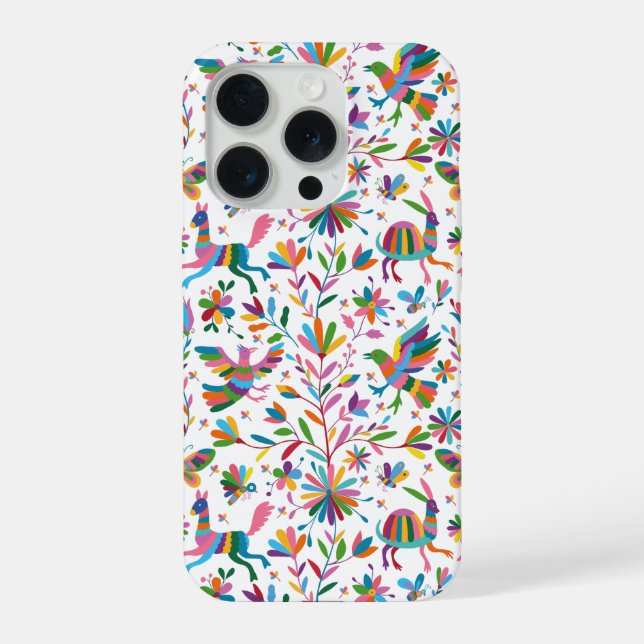 Coque iPhone Motif lumineux à l'ottomi mexicain (Verso)