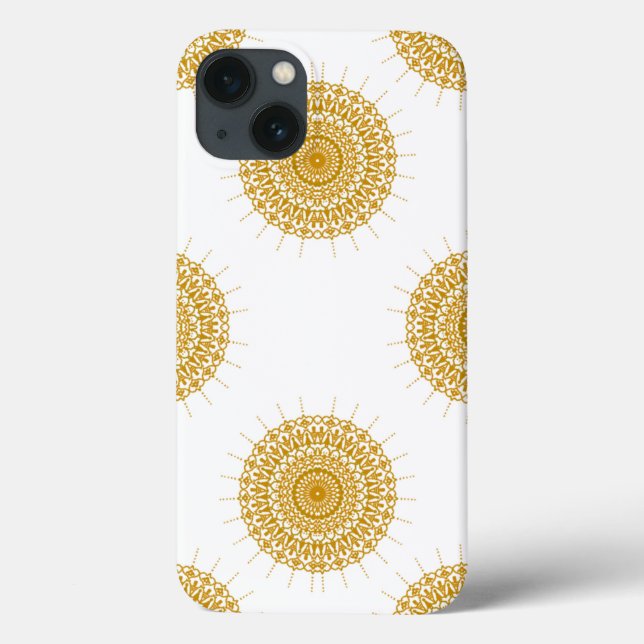 Coque iphone Motif Mandala de luxe 13 (Verso)