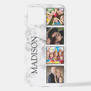 Coque iPhone 12 Motif Marbre blanc en pierre