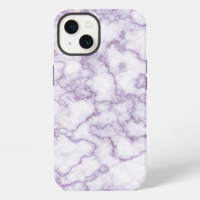 Coque iPhone Motif Marbre Violet (Verso)