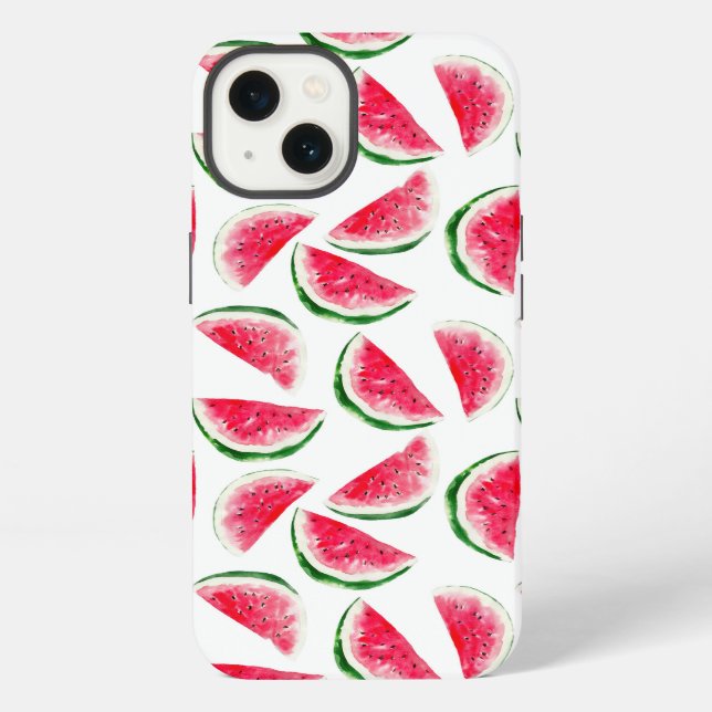 Coque iPhone Motif mignon d'ananas et de pastèque (Verso)