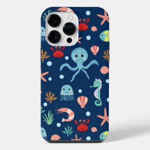 Coque Pour Pour iPhone 14 Pro Max Motif mignon de vie marine de l'océan