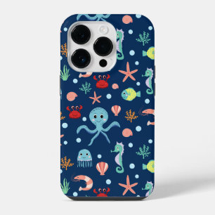 Coque Pour iPhone 14 Plus Motif mignon de vie marine de l'océan