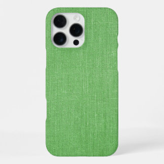 Coque iPhone 16 Pro Max Motif moderne de jute vert