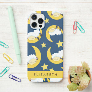 Coque iPhone 12 Pro Motif mouton, Mouton dormant, Lune, Votre Nom