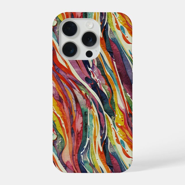 Coque iPhone Motif numérique géométrique abstrait moderne 40 (Verso)