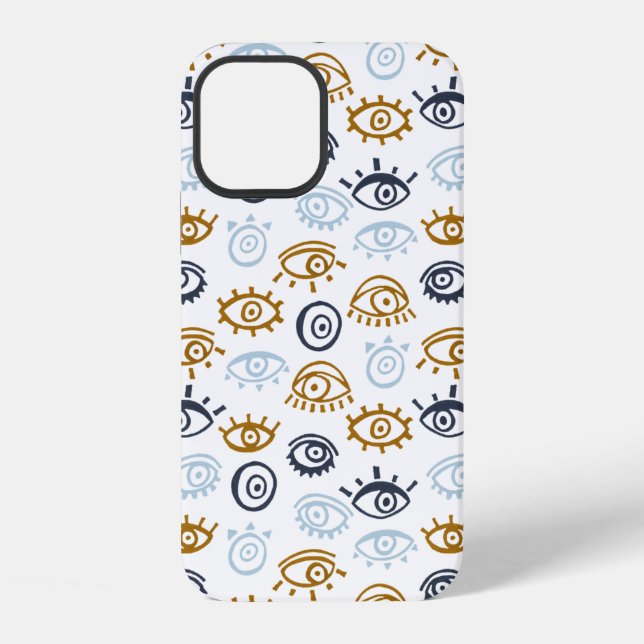 Coque iPhone Motif oeil mal  (Verso)