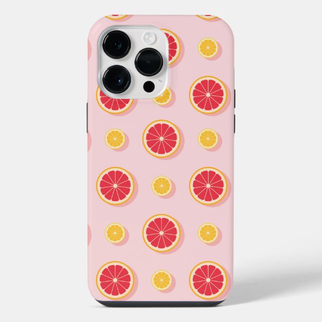 Coque iPhone Motif orange coloré  (Verso)