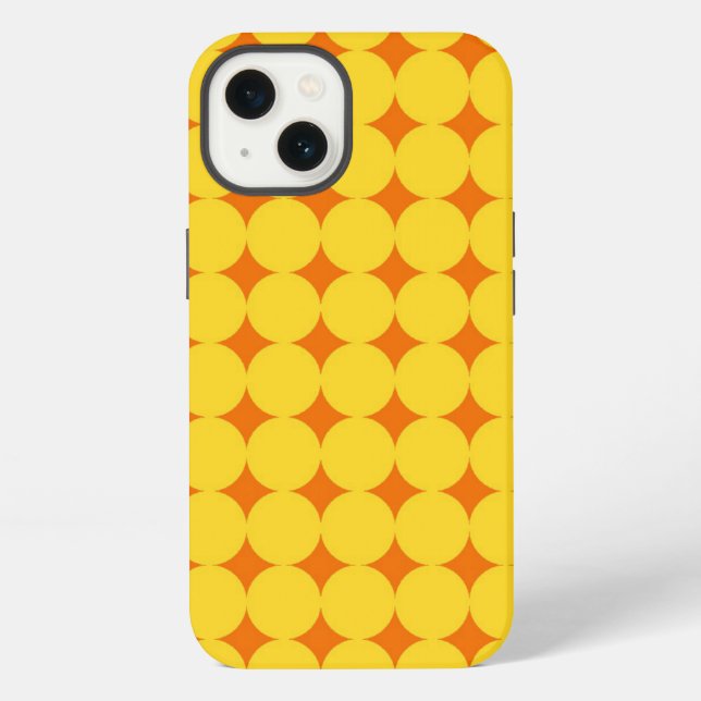 Coque iPhone Motif Orange Jaune (Verso)