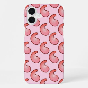 Coque iPhone 16 Plus Motif paisley corail et rose