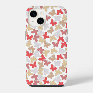 Coque Pour iPhone 14 Motif Papillon Pastel