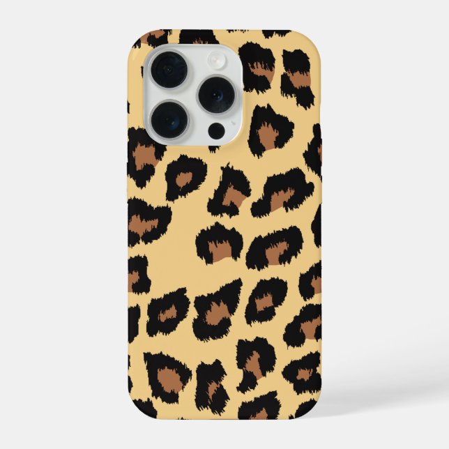 Coque iPhone Motif peau de léopard  (Verso)