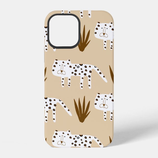 Coque iPhone Motif peau de léopard (Verso)