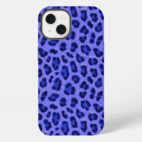 Motif peau léopard bleu lavande impression animale