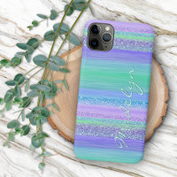 Motif Personnalisé Pink Mint Green Blue Purple Str