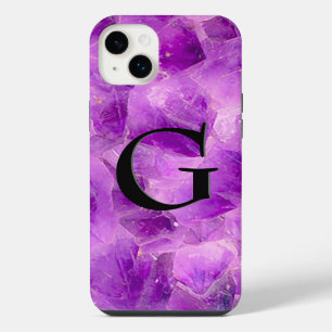 Motif Pierre Précieuse, Améthyste & Onyx Noir