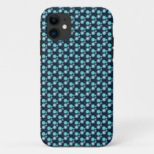 Coque iphone Motif Pois Bébé Blue Mint
