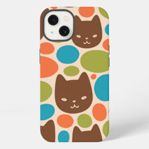 Etui iPhone 13 Motif Polka Dot Cats