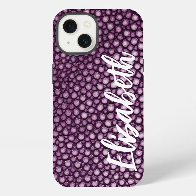 Coque iPhone Motif pourpre (Verso)