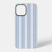 Motif rayé à chevrons bleu doux et fougère