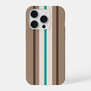 Coque iPhone 15 Pro Motif rayures de surf rétro
