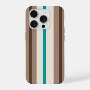 Coque iPhone 15 Pro Motif rayures de surf rétro