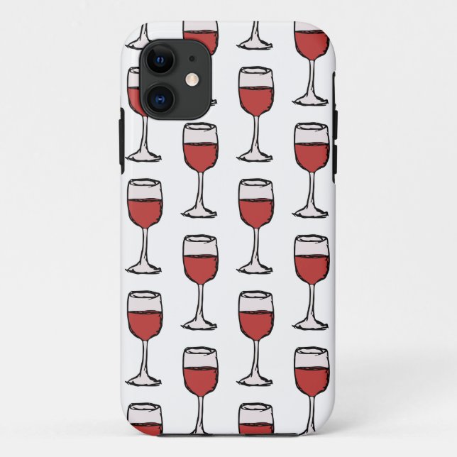 Coque iphone Motif Red Wineglass (Dos)