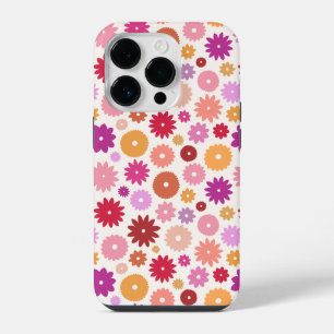 Coque Pour iPhone 14 Plus Motif Répété de Fleurs Colorées