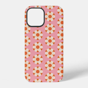 Coque iPhone 12 Motif rétro fleur de pouvoir 70rétro, 70