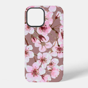 Coque iPhone 12 Motif sans couture aquarelle fait de fleurs de cer