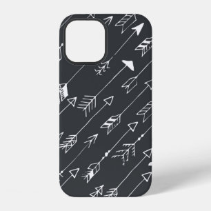 Coque iPhone 12 Motif sans couture avec des flèches sur un fond no