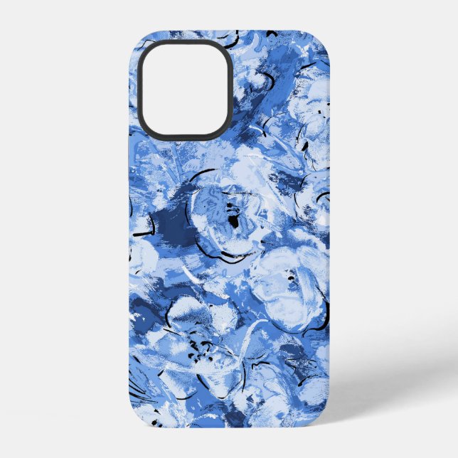Coque iPhone Motif sans couture avec des fleurs (Verso)
