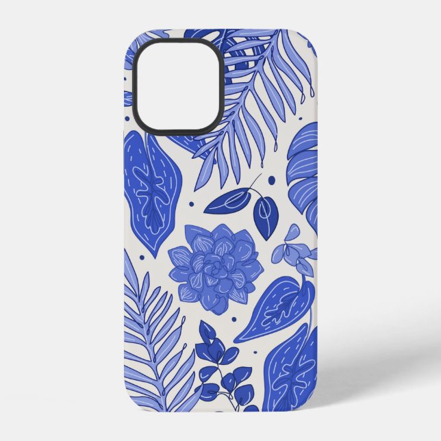 Coque iPhone Motif sans couture avec des fleurs (Verso)