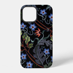 Coque iPhone 12 Motif sans couture avec des fleurs dans le style a