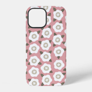 Coque iPhone 12 Motif sans couture avec des fleurs mignonnes sur f