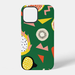 Coque iPhone 12 Motif sans couture avec des fruits tropicaux