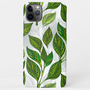 Coque iPhone 11Pro Max Motif sans couture avec Feuilles de thé vert