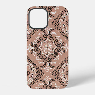 Coque iPhone 12 Motif sans couture avec ornement aquarelle