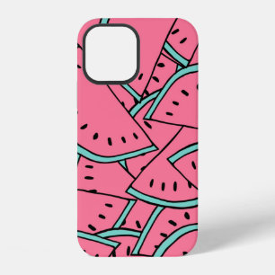 Coque iPhone 12 Motif sans couture avec pastèques dessinées à la m