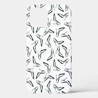 Coque iPhone 12 Motif sans couture avec talons hauts glamor chauss
