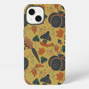 Etui iPhone 13 Motif sans couture de citrouilles et de carottes