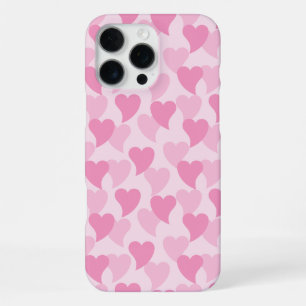 Coque iPhone 16 Pro Max Motif sans couture de cœurs charmants