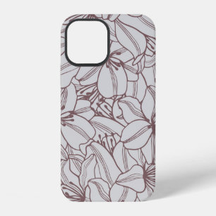 Coque iPhone 12 Motif sans couture de fleurs de lys vintage. Graph