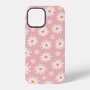 Coque iPhone 12 Motif sans couture de fleurs de marguerite. Fond f