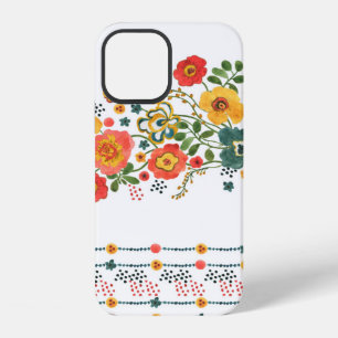 Coque iPhone 12 Motif sans couture de peinture à l'aquarelle avec