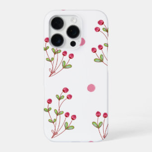 Coque iPhone 16 Pro Motif sans couture de plantes et de points