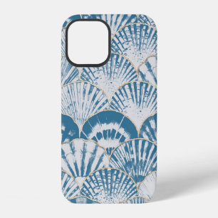 Coque iPhone 12 Motif sans couture de vague japonaise de coquille